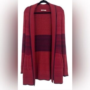 💛Cabi Red Joy Open Front Cardigan Sweater Red Small